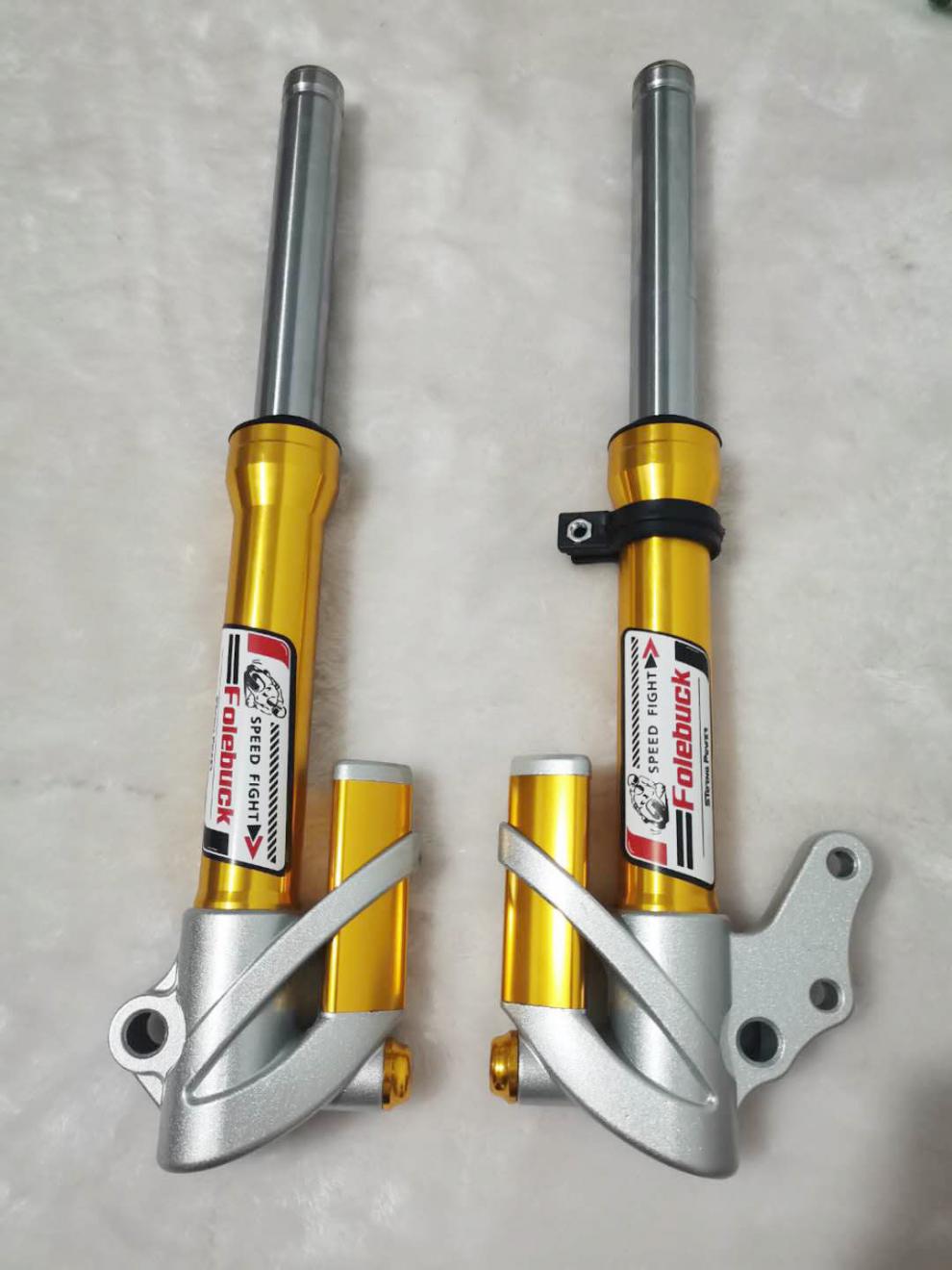 27芯改装新款前减震电动车电摩小龟王鬼火福喜巧格前避震绿色400长度