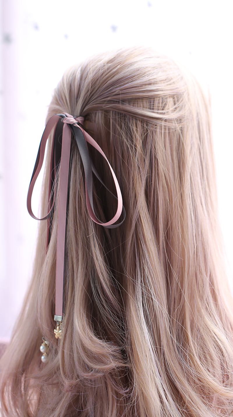 【2件仅需36元】双马尾日系长丝带编发盘发带甜美女头饰diy发饰多色系