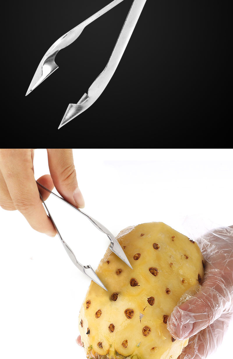法鼎fading不锈钢菠萝刀削皮器三件套切菠萝切水果器削菠萝器去眼挖籽