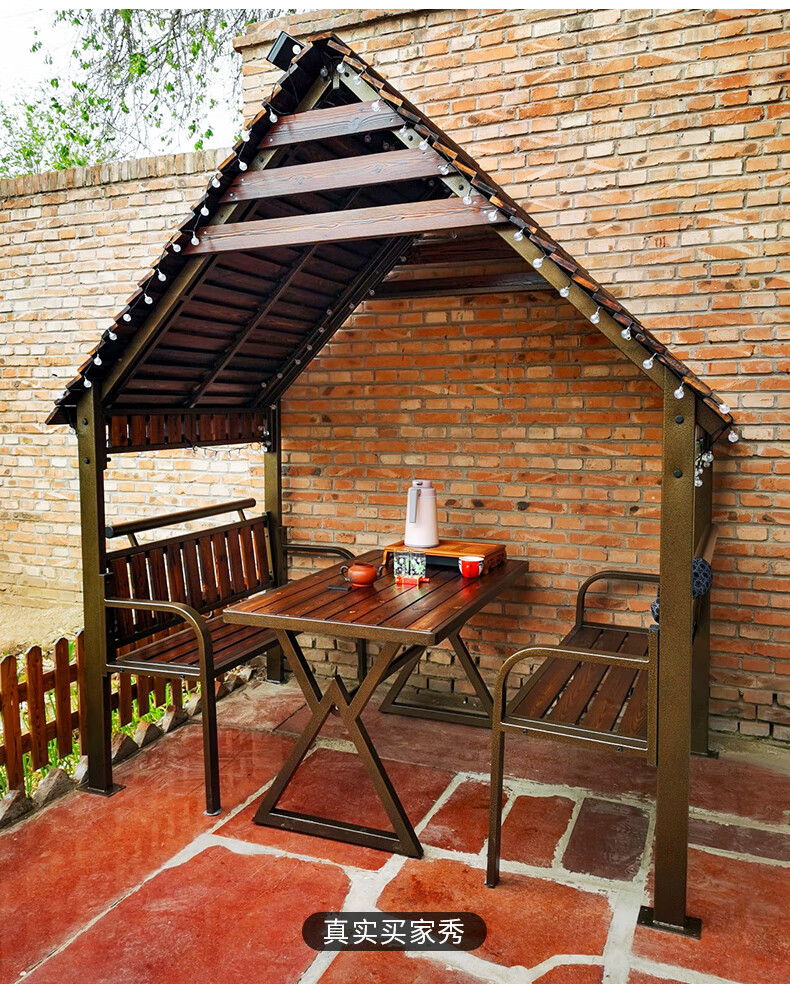 韬运光阳 户外凉亭别墅庭院花园设计简易家用露台小院楼顶室休闲亭子