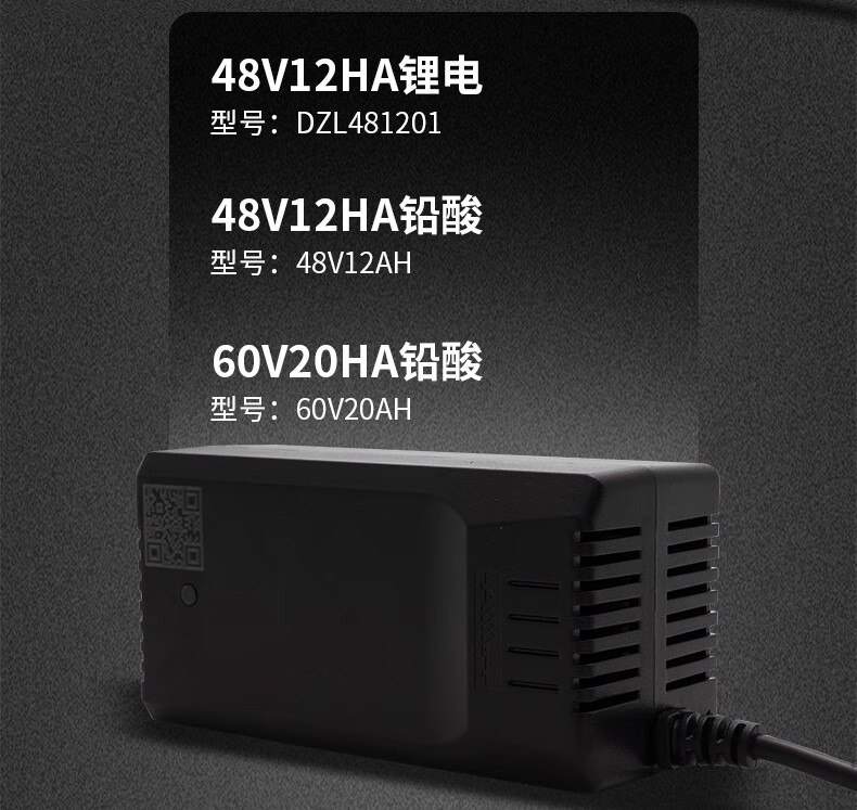 新国标爱玛电动车充电器原装爱玛电动车新国标原装大功率铅酸电池三竖