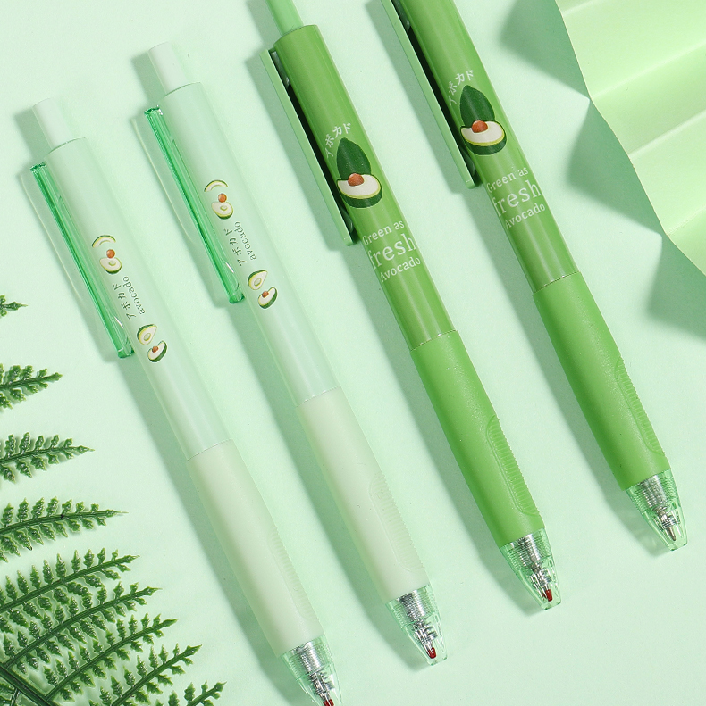 5签字笔芯好看的少女简约黑笔考试水性笔限量版高颜值女生文具 3支