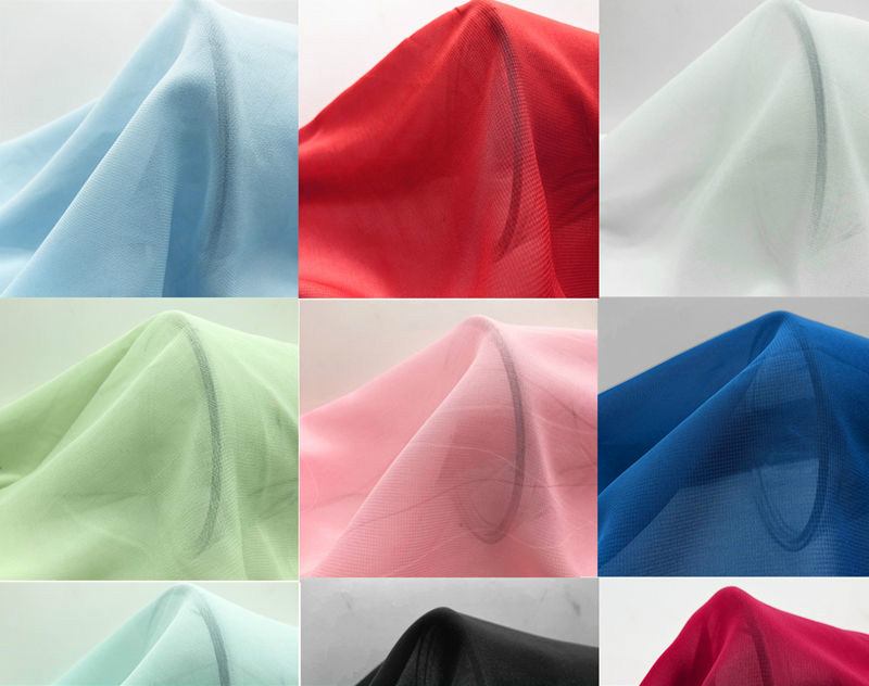 素衣卿月乔其纱雪纺布料纯色古装汉服面料半透夏季雪纺衫连衣裙布料裙