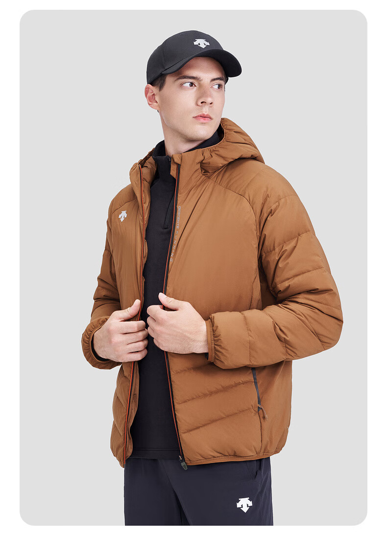 迪桑特(descente) running系列 男子 梭织外套 d2431rdj45 br-奶咖棕