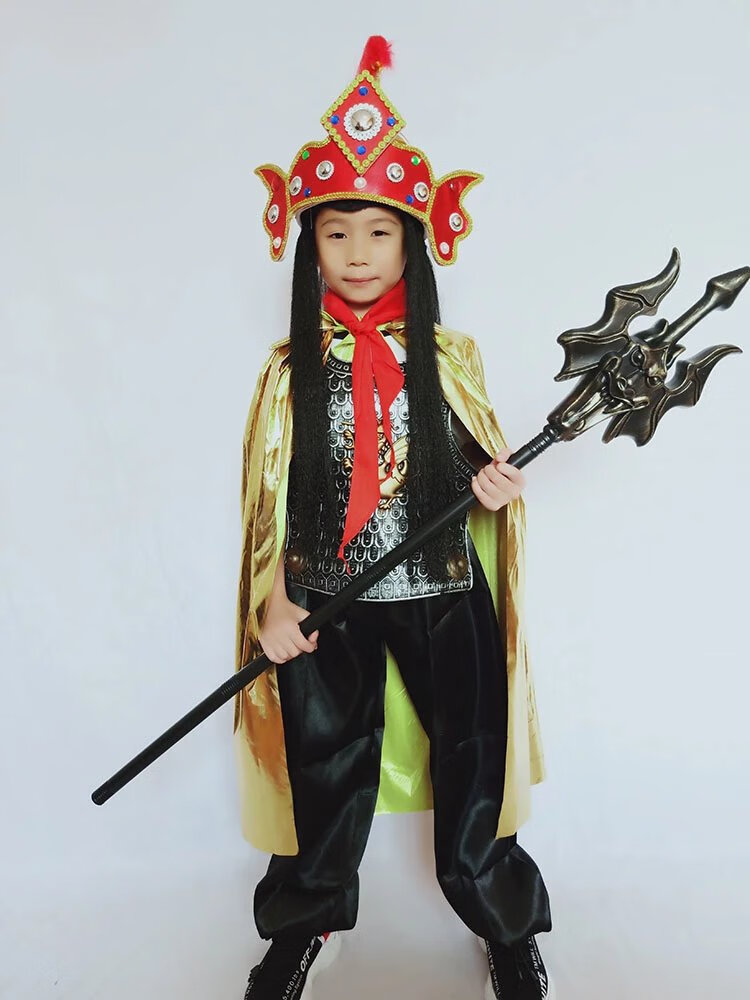 玉兔服装 儿童后羿射日服装童话剧舞台演出嫦娥玉兔头饰吴刚斧头逢蒙