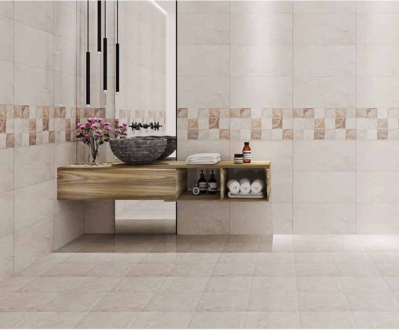 鹰牌瓷砖室内300600厨卫墙砖现代简约300300地砖卫生间墙面砖魅影tm4p