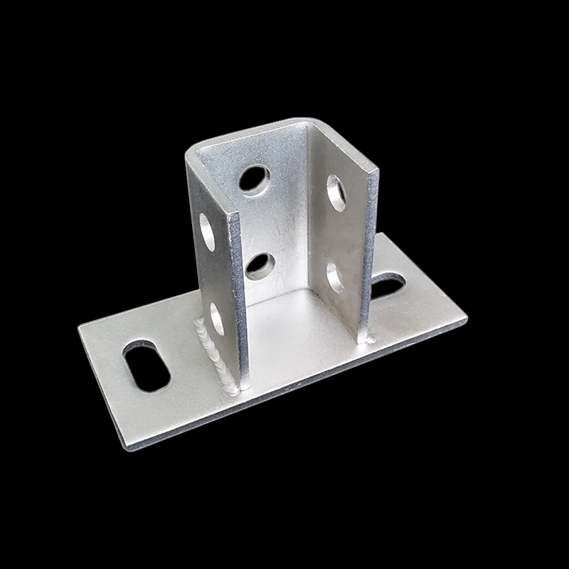 千团精工 热镀锌c型钢u槽钢抗震光伏支架底座立柱开口免焊接不锈钢