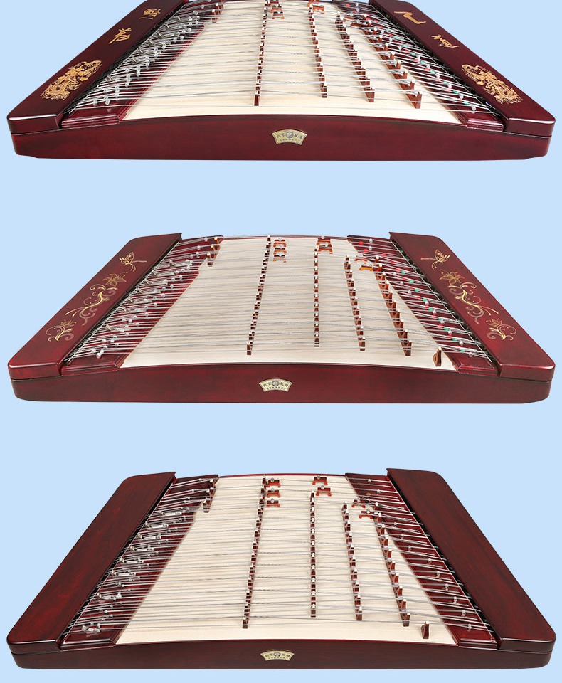 扬琴初学入门色木材质教学系列酒红色杨琴初学者402扬琴乐器 天道酬勤