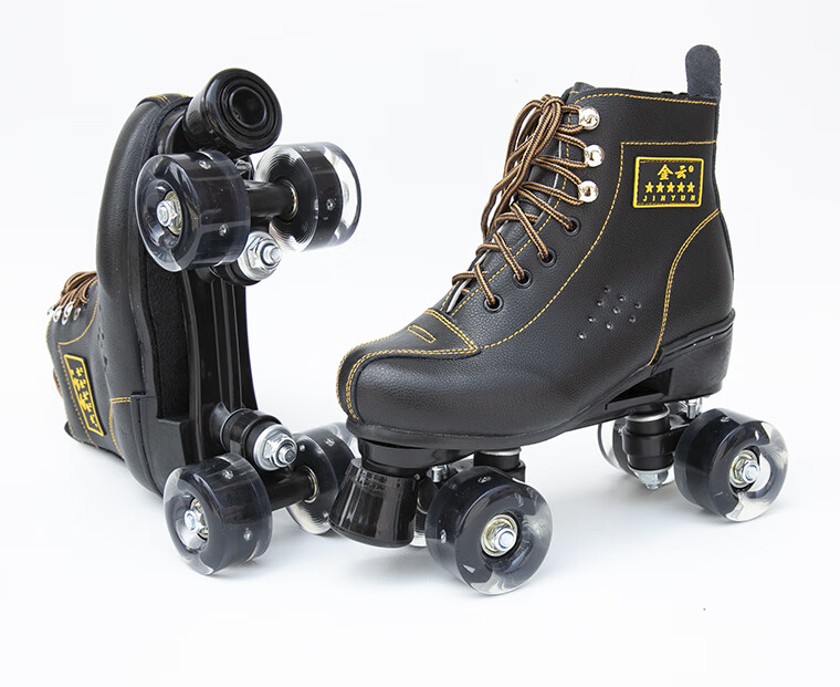 迪卡侬(decathlon) 新款双排溜冰鞋儿童四轮滑鞋成年男女旱冰鞋双排