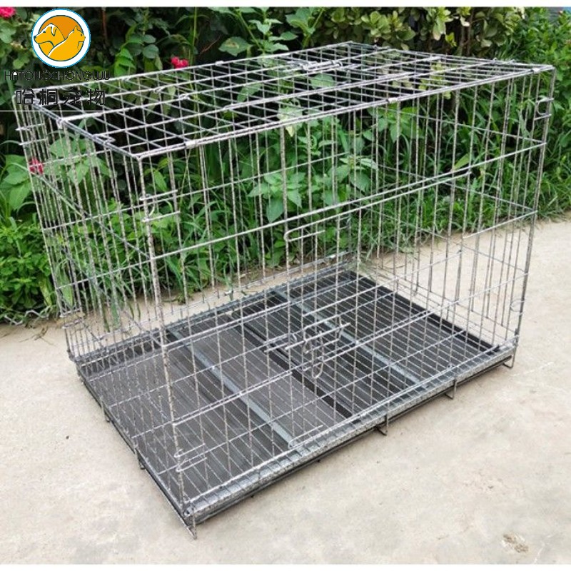 狗笼子小型犬中型犬大型犬加粗折叠角铁加固宠物铁笼子兔子鸡笼子家用