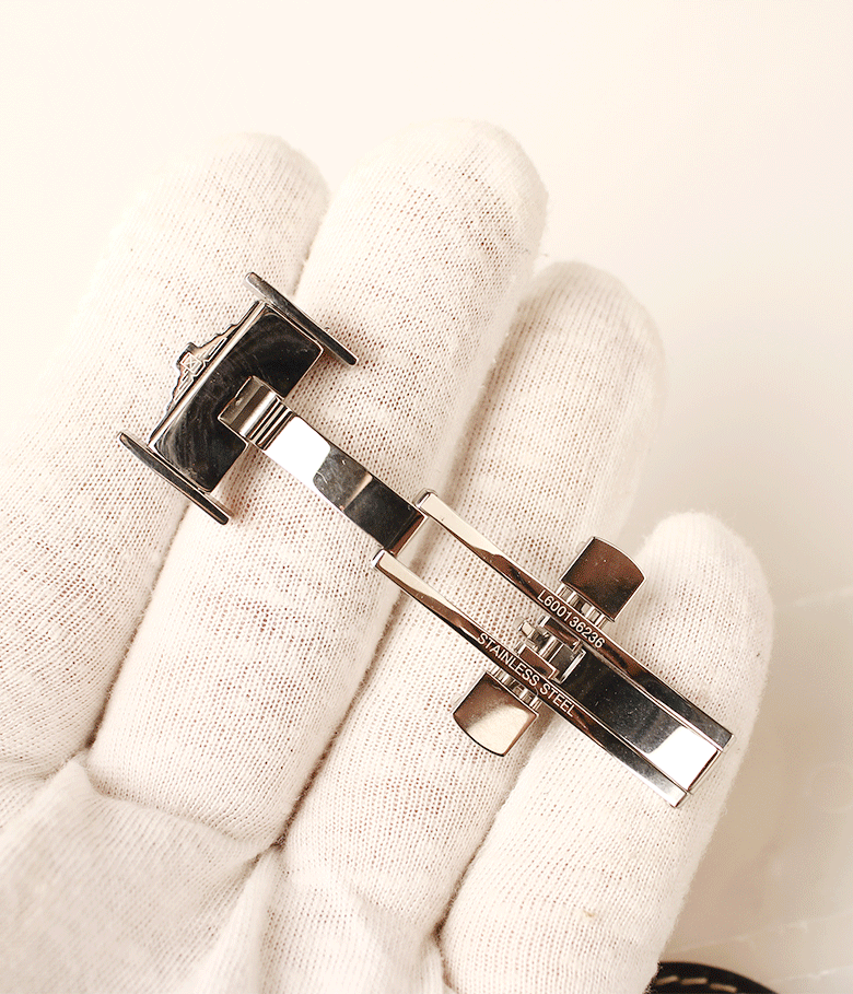 适用于浪琴名匠皮带蝴蝶扣月相表扣l2l4男女皮带双按皮带表扣配件皮带