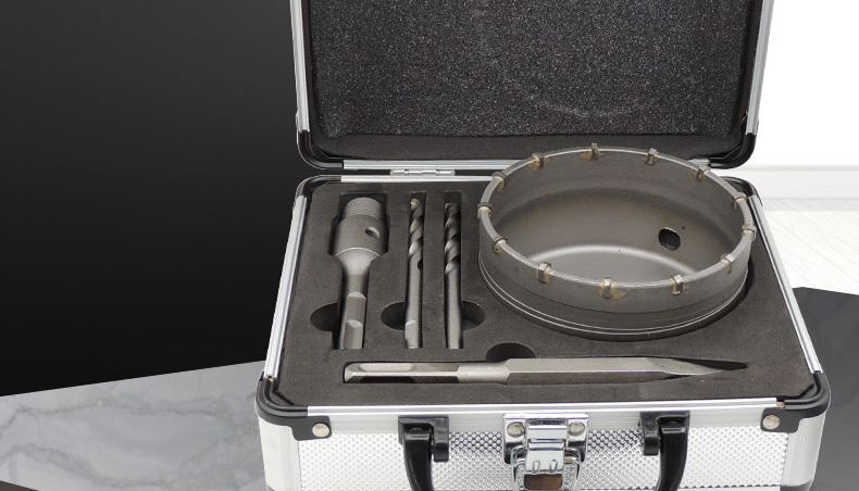 电工墙壁开孔器钻头86型暗线装底盒钻孔冲击钻电锤打孔器套装方柄