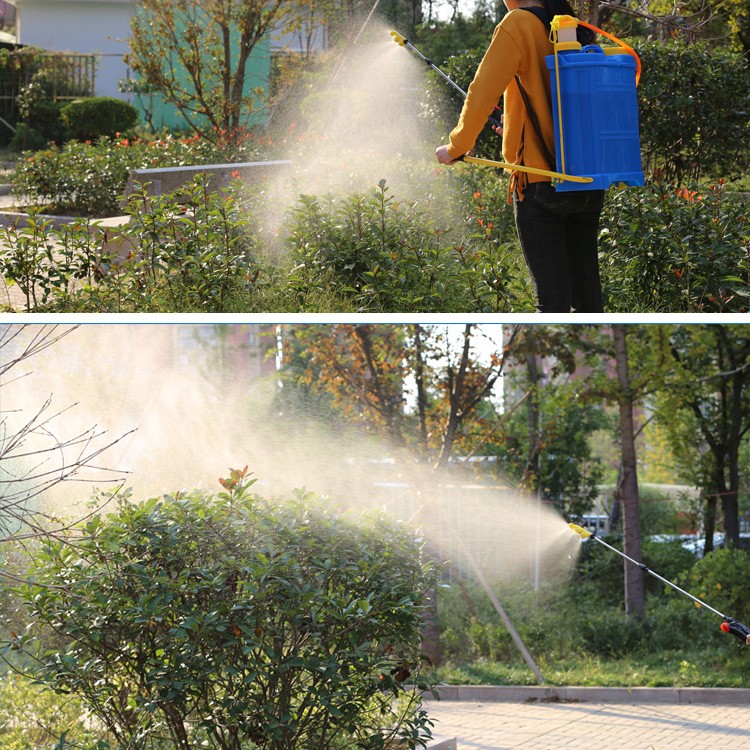 手动喷雾器16l农用手压式打农药机背负式防疫消毒机消毒喷壶20l手柄
