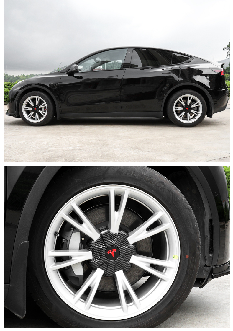 特斯拉配件modely七爪轮毂盖轮毂帽轮毂保护圈改装配件 modely 七爪