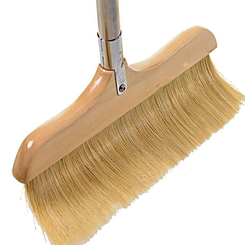 实木地板拖把 猪鬃毛地板刷扫地鬃毛扫帚实木软毛扫把地砖地板扫帚除