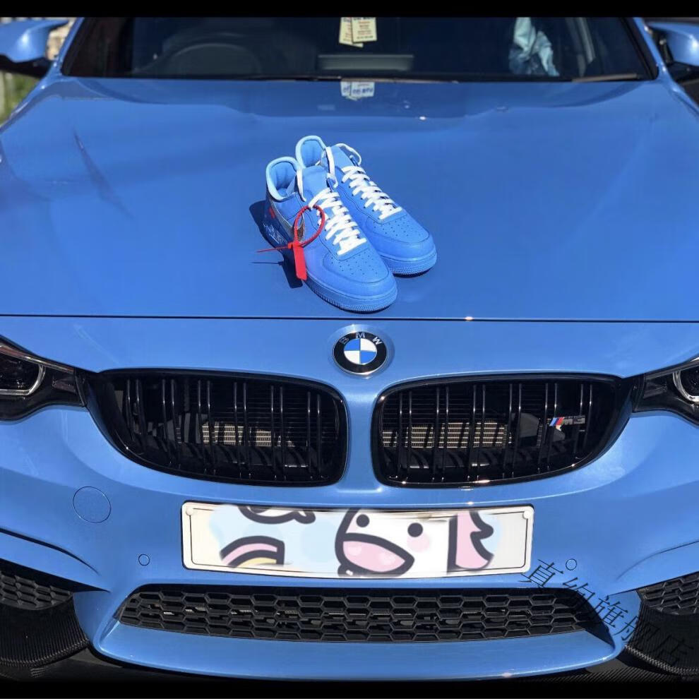 yxhkaf1空军一号蓝色艺术馆low 07 mca 低帮街头复古休闲风气垫滑板鞋