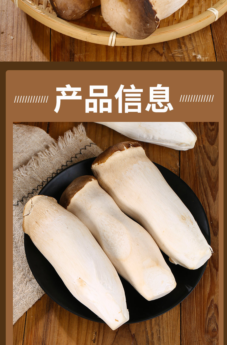 杏鲍菇新鲜菌菇农家鸡腿菇蔬菜食用嫩菇 人工优选 2500g【图片 价格