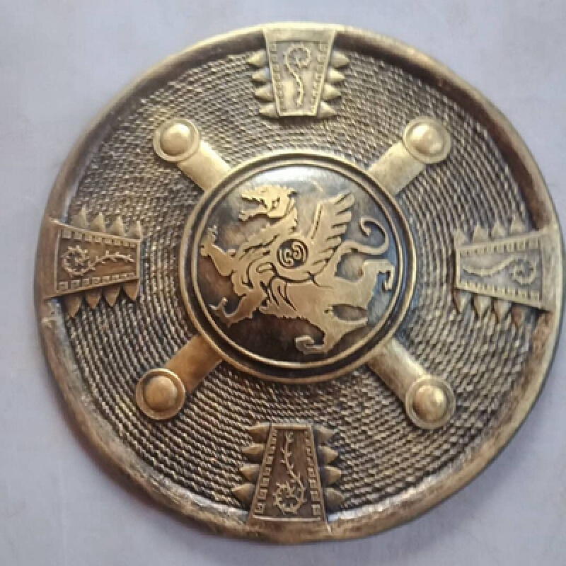 【618活动】古代士兵盾牌模型仿古装演出拍摄道具将军酒吧密室布景