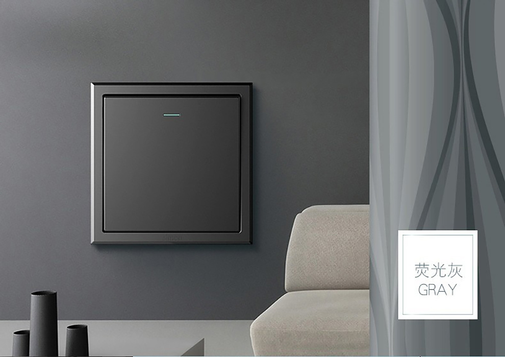 面板墙壁86型暗装一位二位三位四位单双控开关多控中途e3雅白色一开单