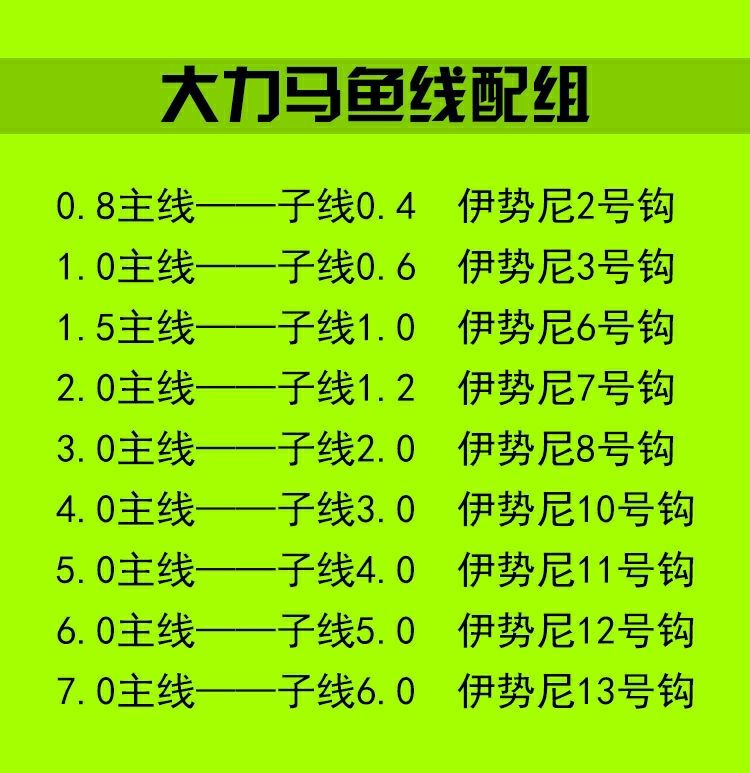 雙鉤線組傳統釣釣魚大物綁好可定製其他品牌主線10子線08魚鉤3號45米