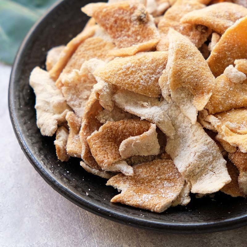 广式特产咸陈皮干盐津陈皮块九制陈皮孕妇零食125g 陈皮片 酸梅肉各