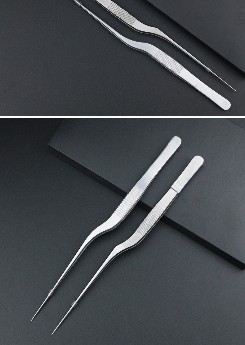 采耳镊子细头手工掏耳朵夹子镊子采耳工具尖头细长夹耳屎技师套装手工