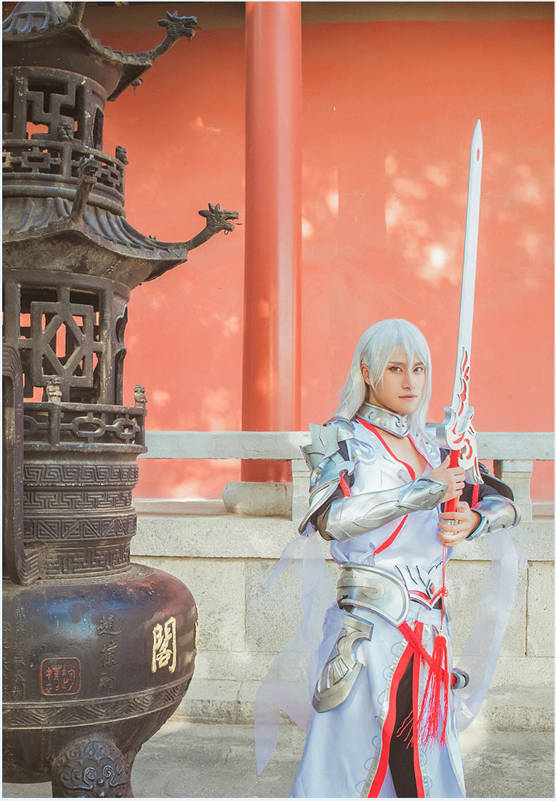 运动服饰 套装 境坊间 李白凤求凰cos服王者荣耀cos男李白的剑腰甲