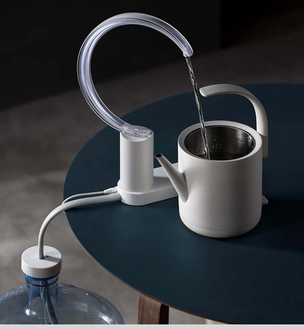 抽水器家用台式电动上水器饮水机纯净桶装水吸水器新月抽水器青春版