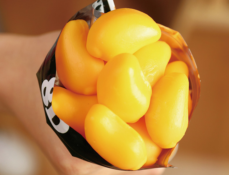 晨臻 熊仔能啵皮芒果软糖网红8d能剥皮的糖果含有浓缩果汁qq橡皮糖