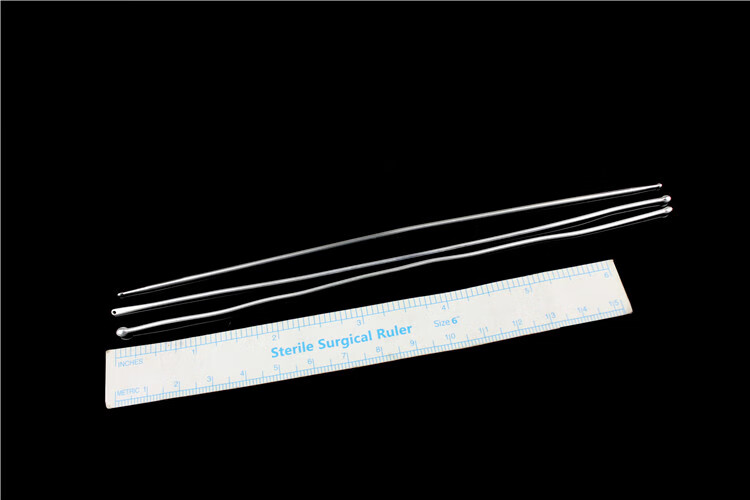 有环孔可穿缝合线肛肠肛门挂线瘘痔漏探针软304不锈钢肛门探针双球头