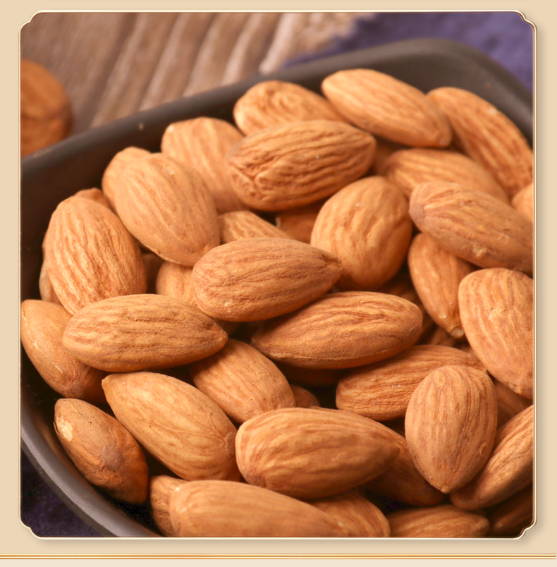 老街口-巴旦木坚果500g巴旦木仁大杏仁散装5斤整箱 【盐焗新货大颗粒