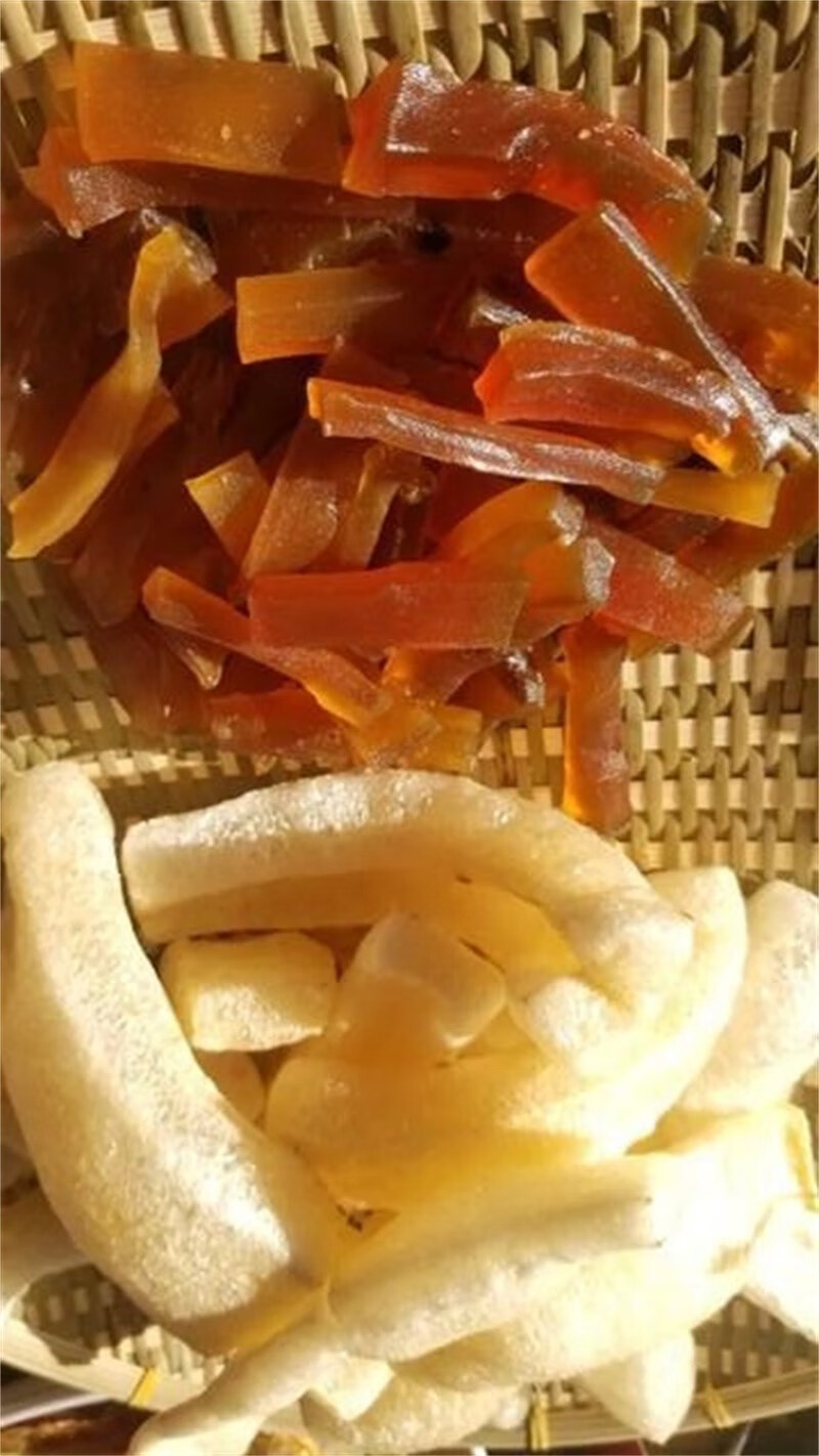 云南西双版纳特产炸牛皮泡皮原材料傣家干牛皮半成品傣泰餐厅 500克