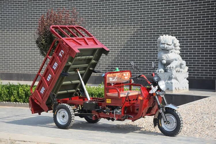 平座汽油三轮摩托车燃油三轮车农用车自卸载重王整车货运小型助力