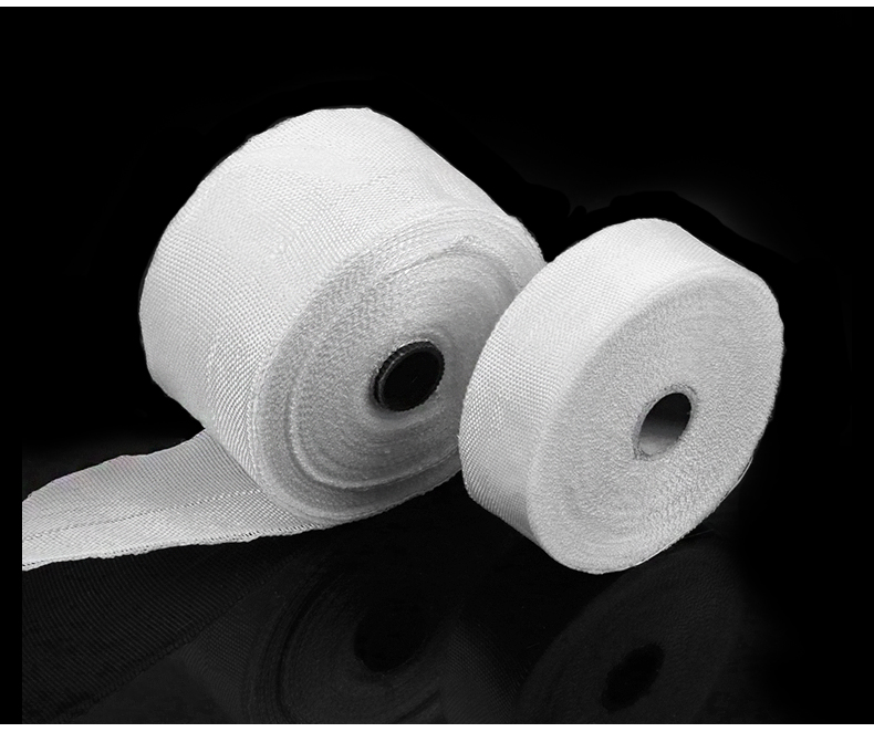 玻璃丝带编织耐高温扎带50mm宽25米0.15厚绝缘保温缠绕玻璃纤维丝 2.