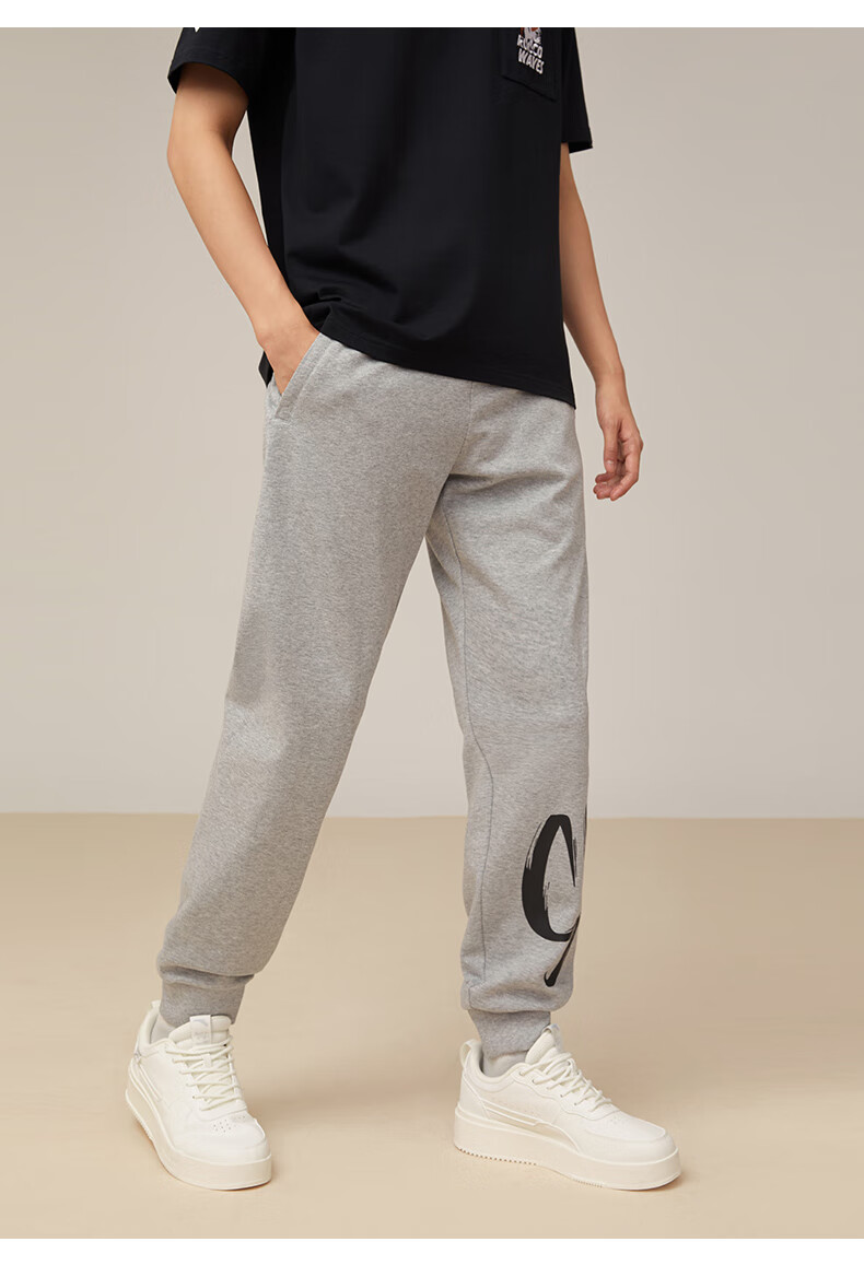 安踏运动长裤男夏季新款休闲运动裤针织宽松透气长裤子152231306 cd28