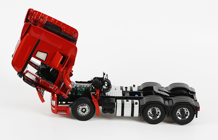 一汽解放原厂1:24车模解放j7牵引头工程运输卡车合金仿真汽车模型 拖