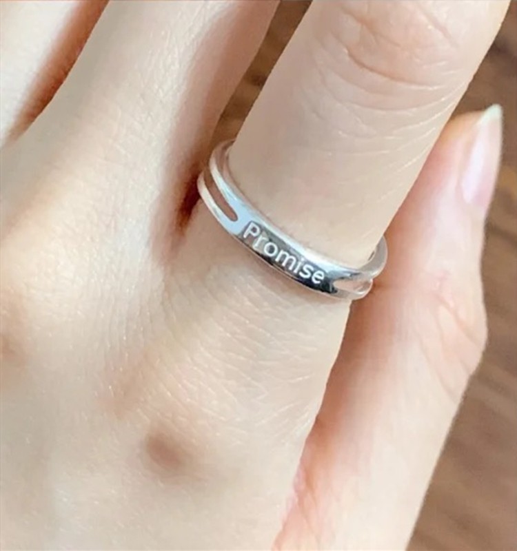 儿童戒指基金会戒指银s925联合国公益订做银饰开口刻字礼物 戒指 捐款