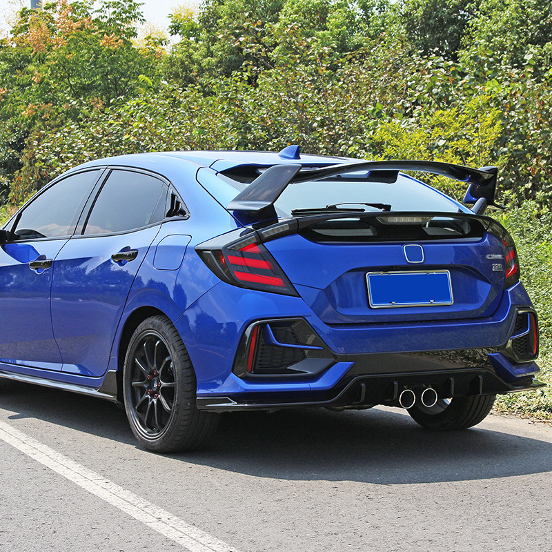 大亦 适用于20-21款两厢思域尾翼tr尾翼改装typer大尾翼定风翼免打孔