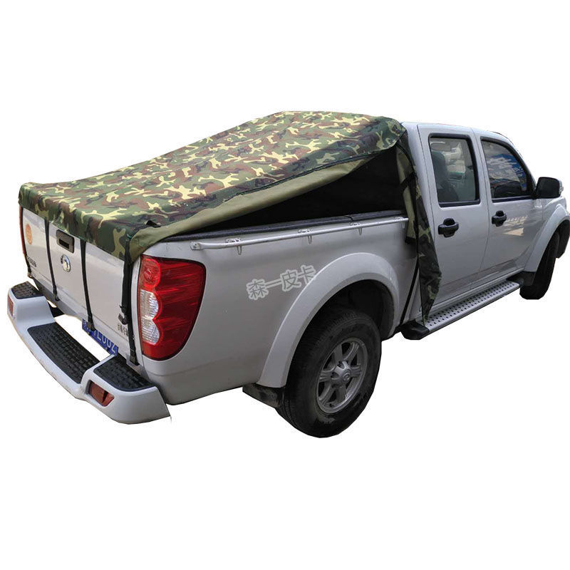 长城炮后盖长城炮风骏567皮卡车改装帆布后雨棚后盖斜顶货厢盖尾箱盖