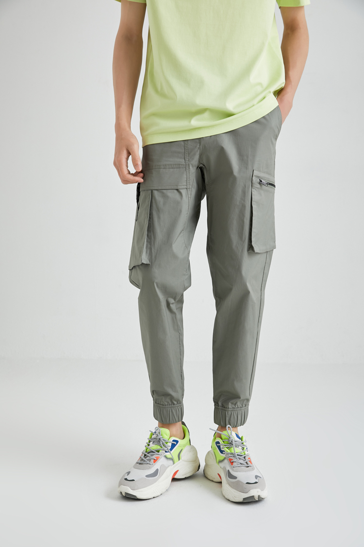 jackjones杰克琼斯夏季街头潮酷口袋装饰两色含棉工装裤男220214544