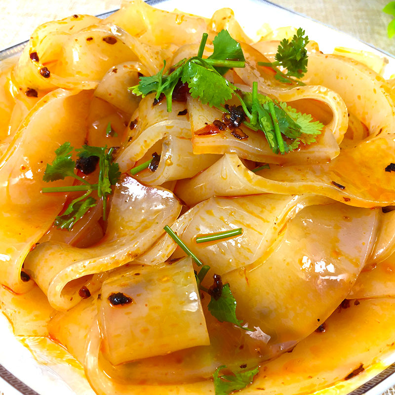 东北大拉皮红薯拉皮水晶大拉皮凉拌宽粉麻辣烫土豆粉皮干凉皮干货 q弹