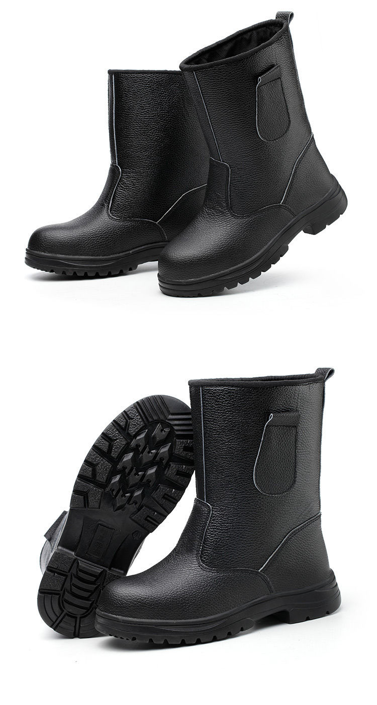 油田专用劳保鞋劳保鞋男靴子高筒高帮油田矿井电焊工地防水防砸钢包头