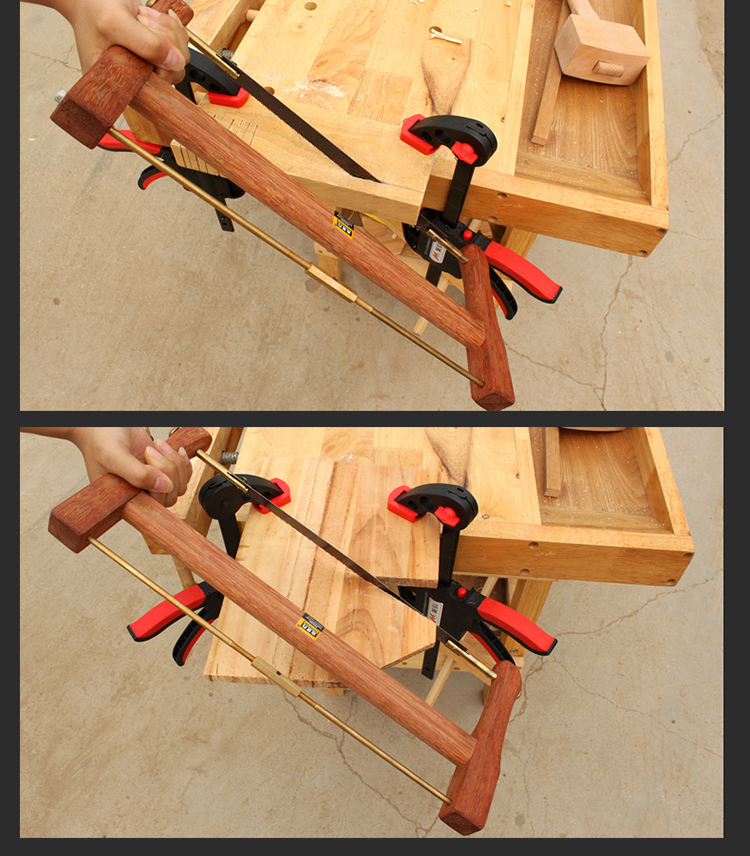 木井方酸枝硬木木工框锯老式手锯家用多功能据大号伐木小手工锯子 580