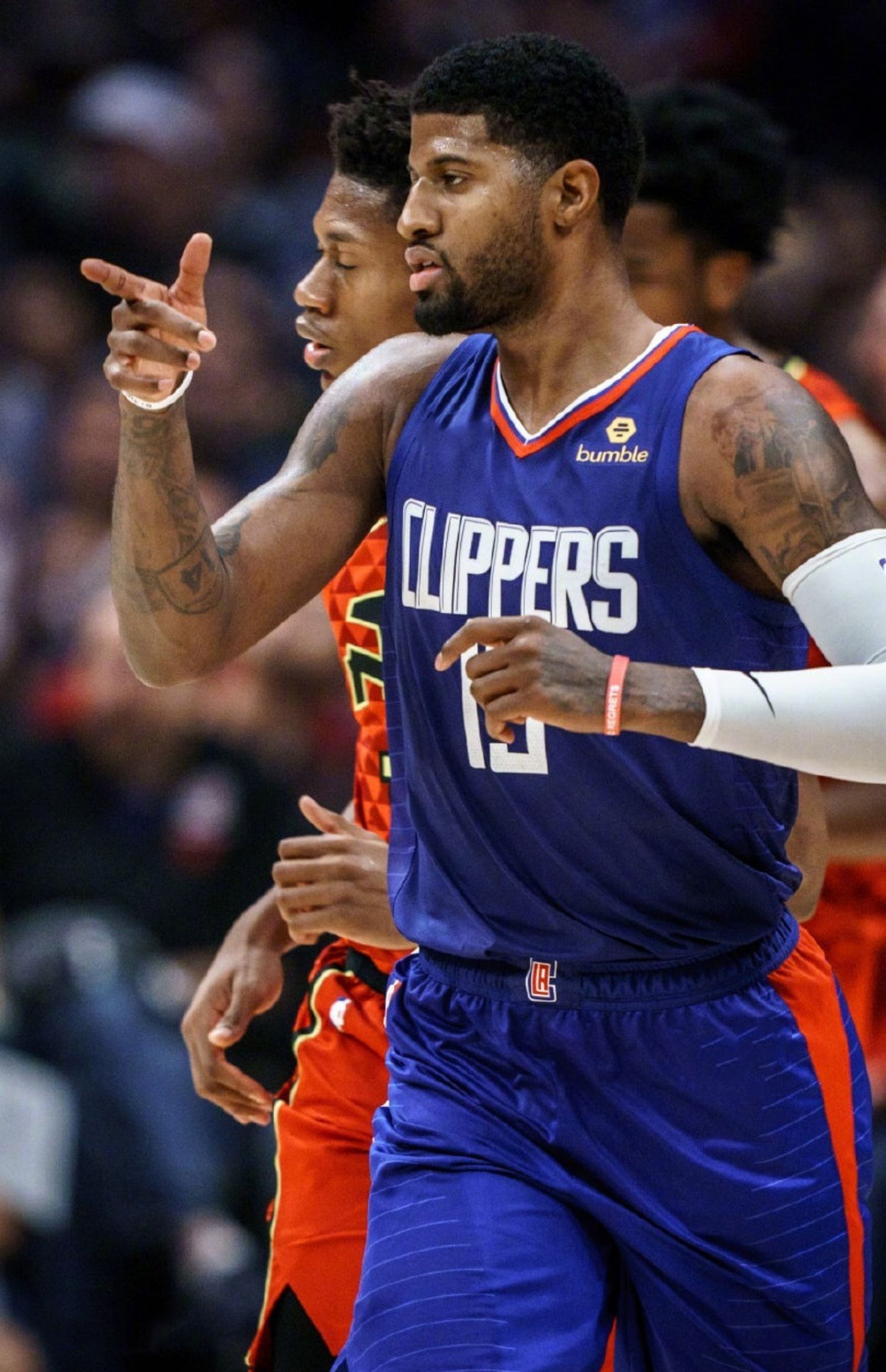 滕讯体育旗舰同款泡椒保罗乔治球衣步行者快船雷霆13号全国滕讯体育