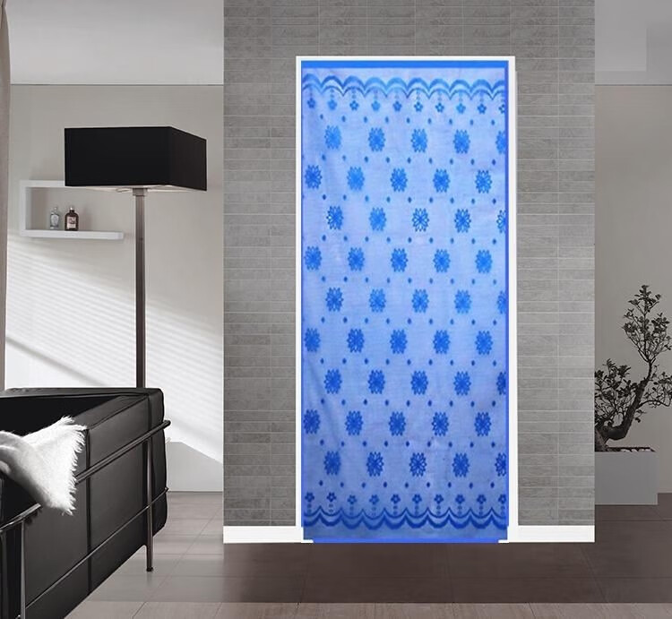 轻奢夏季农村外门蚊苍蝇门帘纱帘纱窗网隔断一体免打孔软纱门帘抖音网