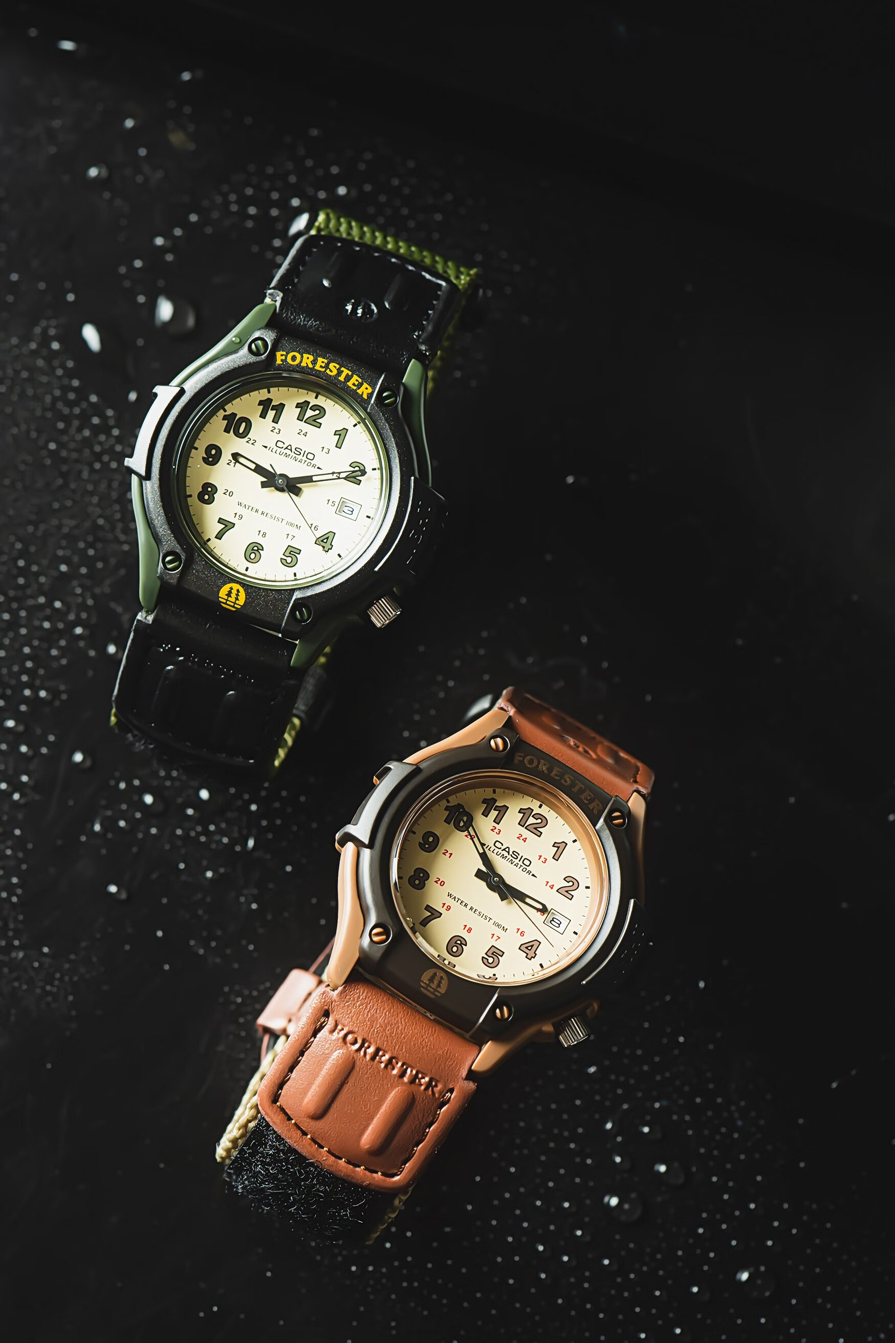 casio卡西欧forester经典复古森林人手表ft-500wc-3b/5b aw-80v-5b