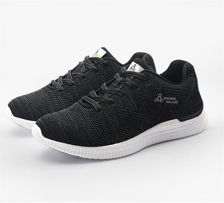 足行健breathwalker按摩鞋休闲飞织女鞋秋冬季百搭运动鞋透气健步妈妈