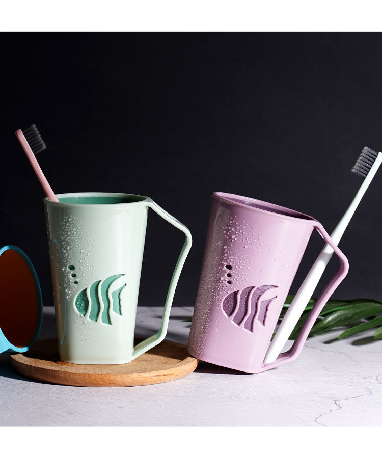 漱口杯洗漱杯牙刷杯漱口杯女男家用塑料刷牙杯子女学生韩版可爱牙缸牙