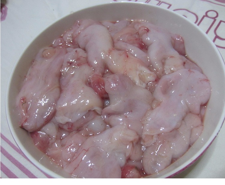 新鲜安康鱼肚 鱼肚 新鲜安康鱼鱼胶 鱼胃 鱼鳔胶 鱼扣 顺丰 2斤【图片