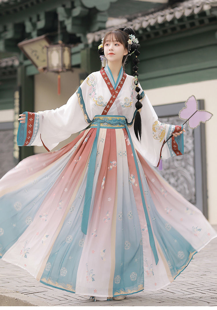 汉服女成人改良版汉服女中国风古风女仙女原创晋制汉服女中国风一片式